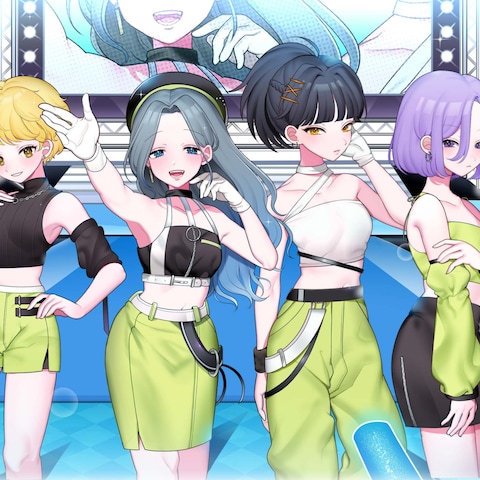 【企業案件】アイドルグループのキャラデザ・イラスト作成