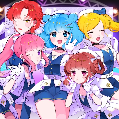 【企業案件】アイドルプロジェクトのプロモーション用一枚絵