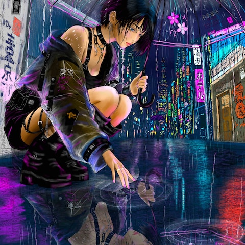雨の路地裏