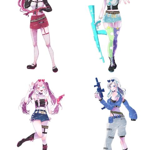 歌い手コラボ用立ち絵