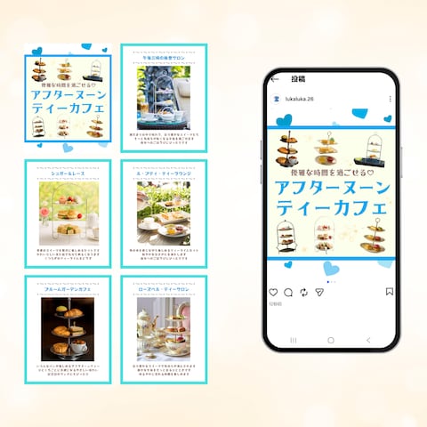 【フィード投稿】カフェ