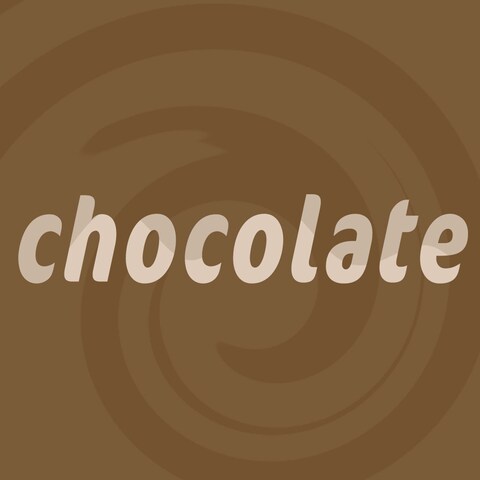 chocolate タイポグラフィ