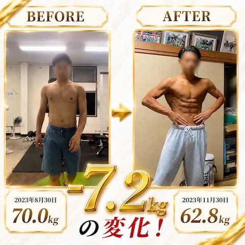 3ヶ月で−7.2kg達成・フィジーク大会出場