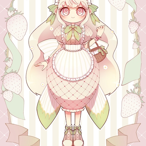 White strawberry【擬人化コンテスト佳作】