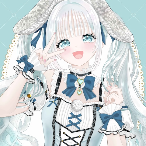 アイドル風うさ耳の女の子