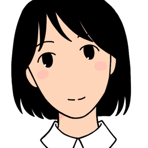 ボブヘアの女性のイラスト