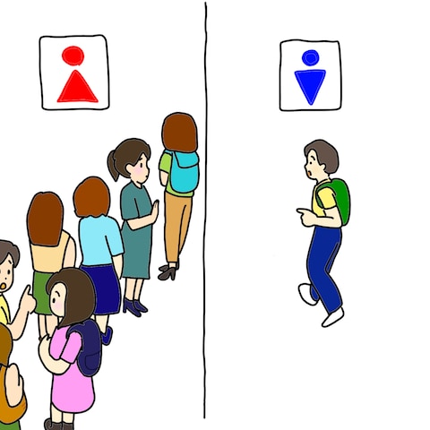 女子トイレ混雑問題