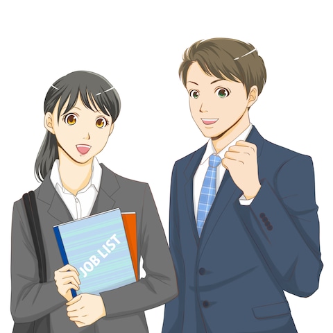 就活生向けチラシ用イラスト