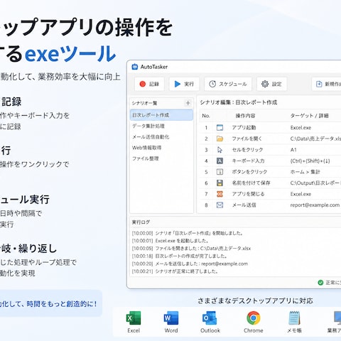 画像変換ソフトの自動操作ツール開発