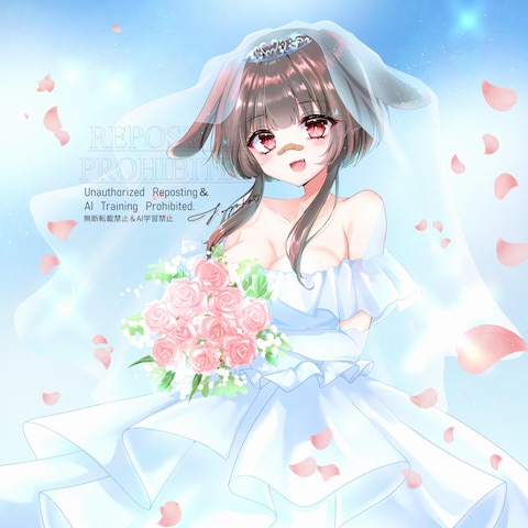 ウェディングドレス一枚絵