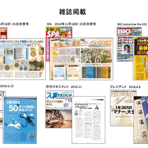 雑誌掲載履歴