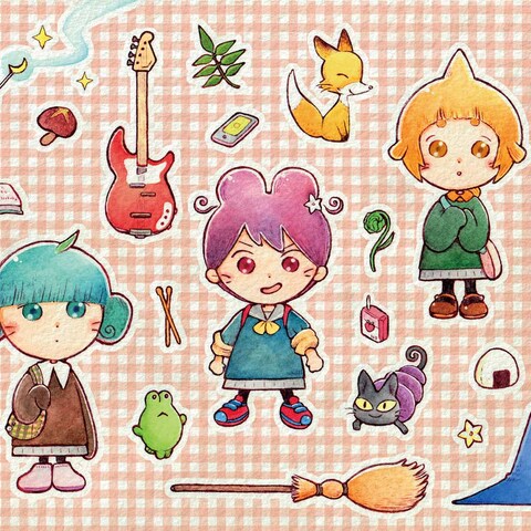 パズル誌イラスト