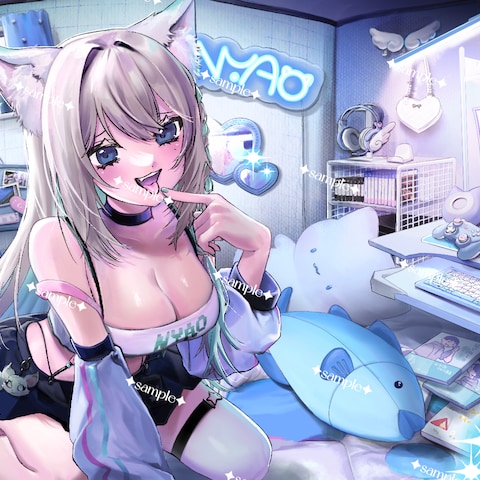 動画の終了画面用イラスト