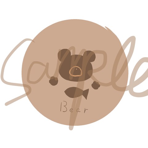 描き込み少なめアイコンsample動物ver.