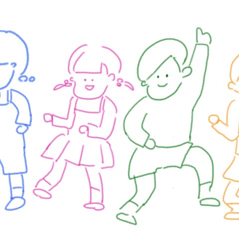 児童イベント　リーフレット挿絵
