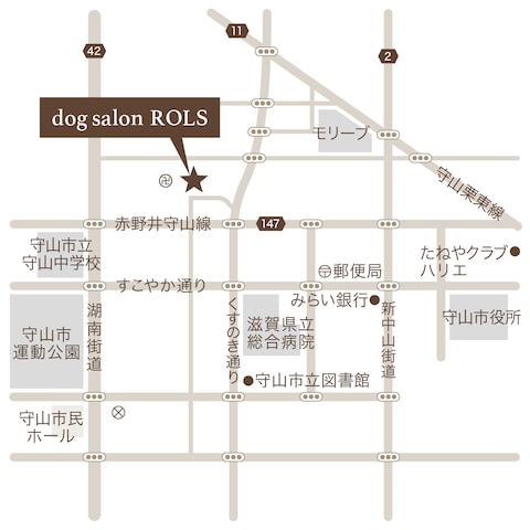 dogsalon ROLS 様の地図制作