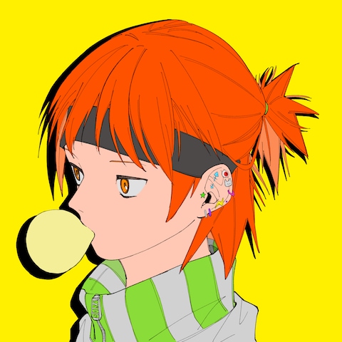 彩度高めのイラスト