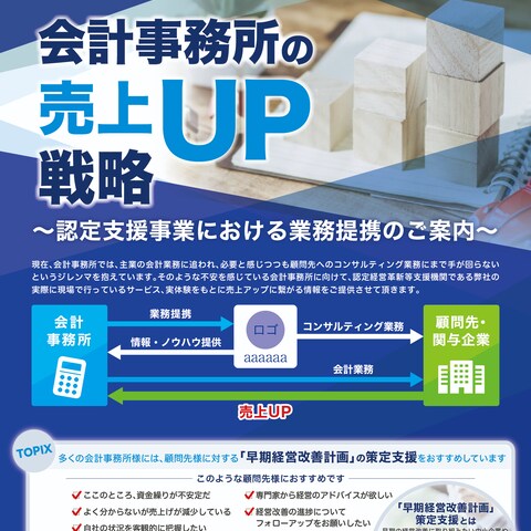会計事務所への業務支援のチラシ