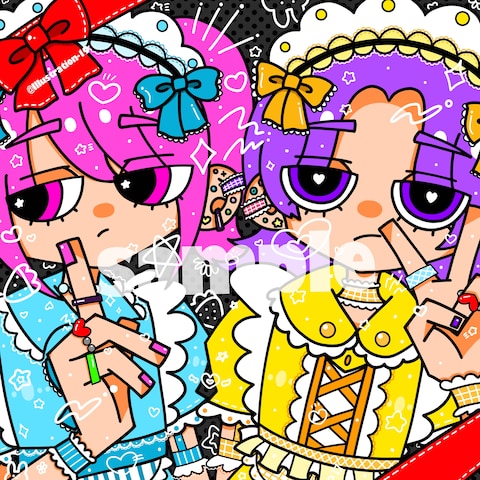 音楽アルバムのジャケット用のイラスト