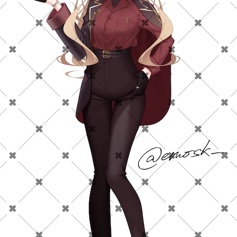 VTuber様Live2Dパーツ分け立ち絵イラスト