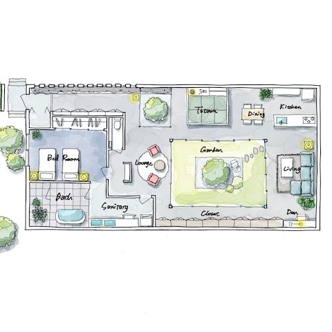 平屋　住宅　８０m²