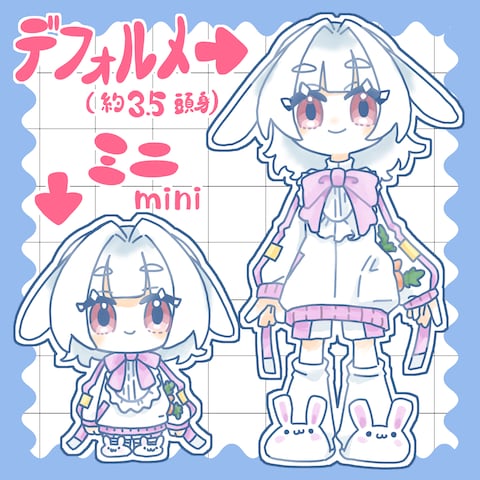 デフォルメ・SD頭身サンプル