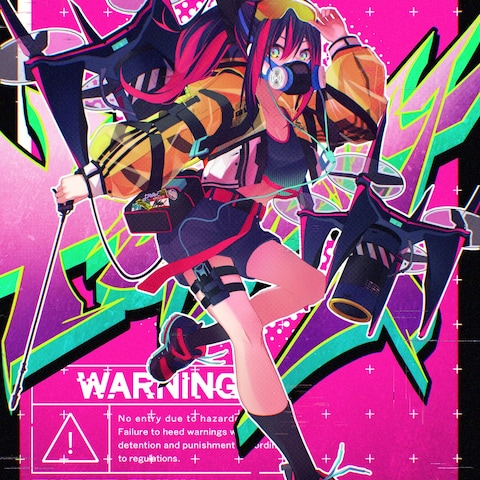cyber punk × graffiti writer