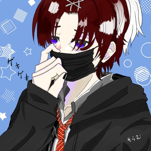 風邪ひき高校男子生徒