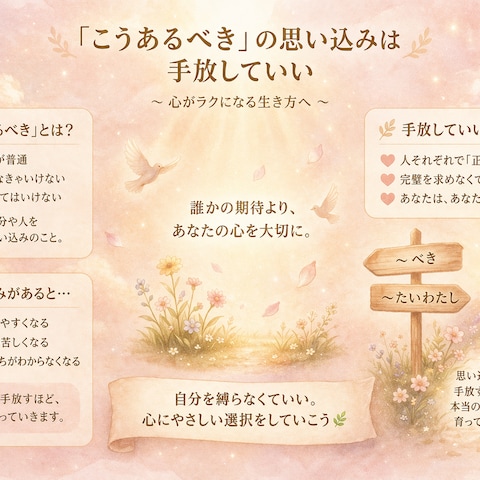 “こうあるべき”を手放したら、現実が変わり始めた