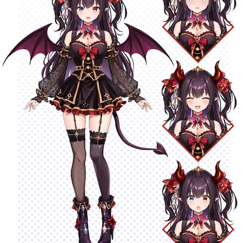 Vtuber用モデルサンプル＋表情差分