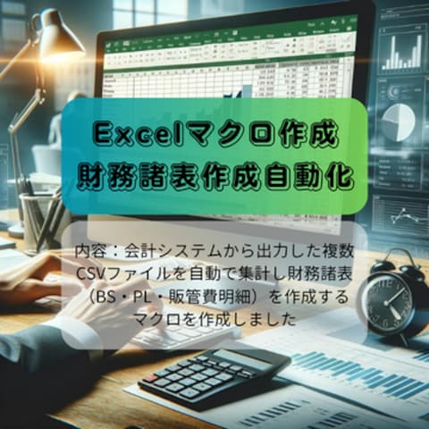 Excelマクロで財務諸表作成自動化