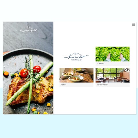 【WEBサイト】洋食レストランHP