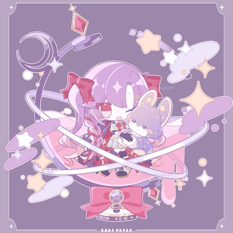 皆愛テイル様／Vtuber活動用SDイラスト