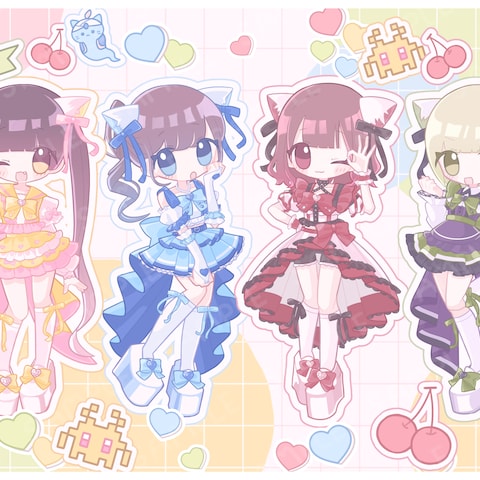 ニコニコ♡STAGE様／4thワンマンライブパネル用イラスト