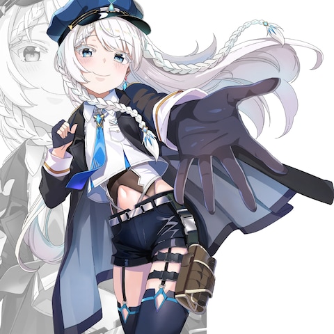 イラスト膝上