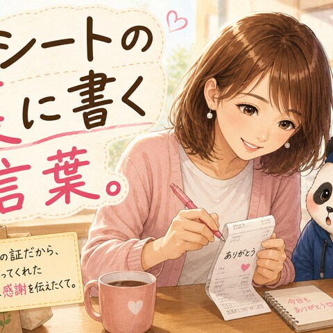 〜レシートの裏に書く言葉〜