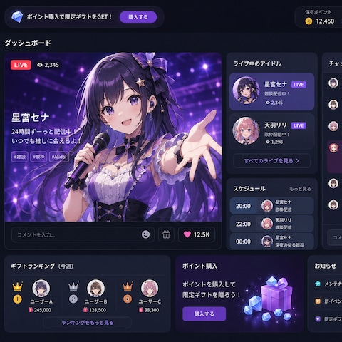 AIアイドルライブ配信アプリを開発しました