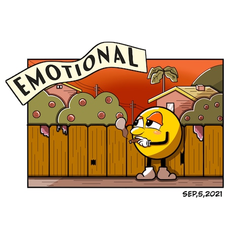 EMOTIONALを表現したイラスト