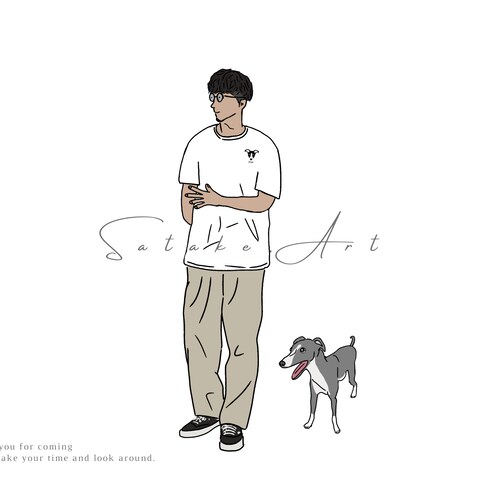 愛犬と散歩