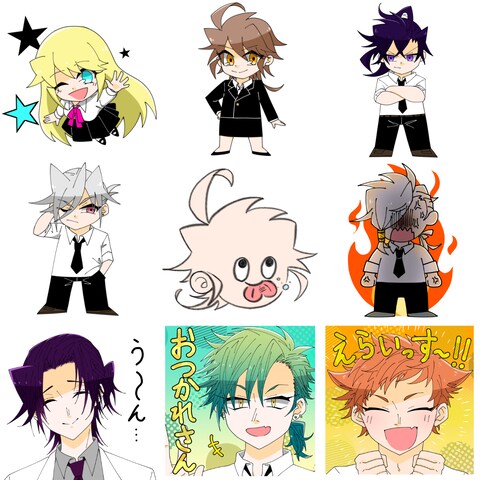 デフォルメイラスト＆LINEスタンプ見本