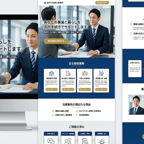 行政書士様のLP作成を致しました。