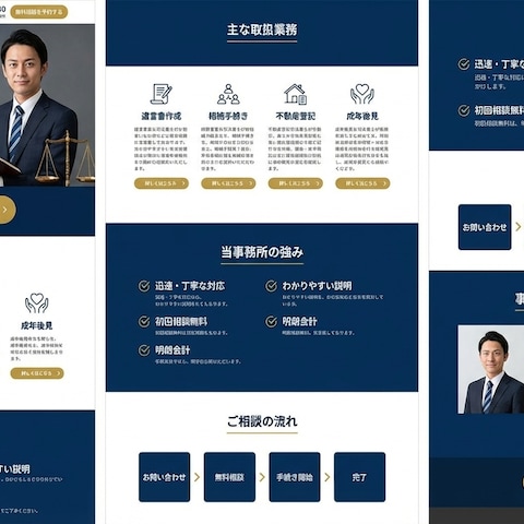 司法書士様のLP作成を致しました。