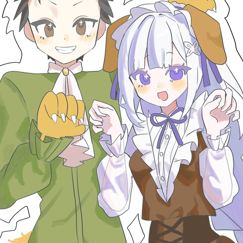 二次創作イラスト 2人