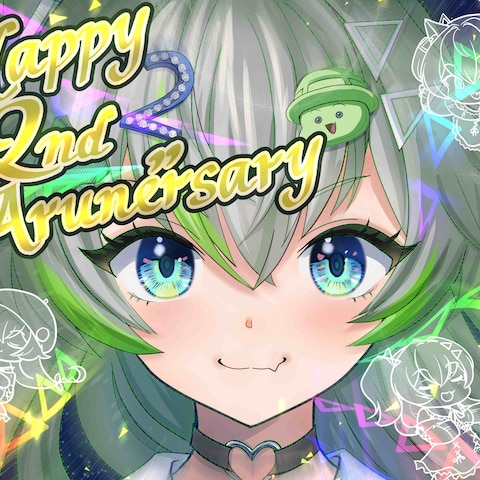 Vtuber応援広告ポスター用イラスト