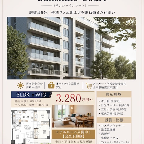 不動産のチラシサンプル
