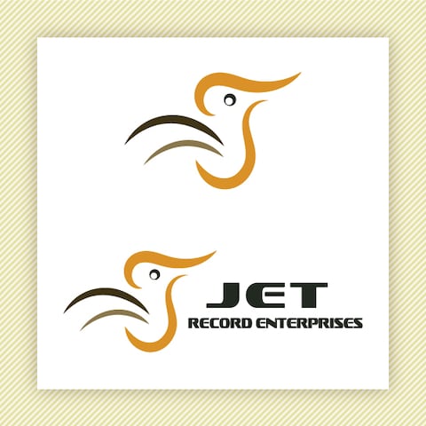 ロゴデザイン　架空企業（JET RECORD）