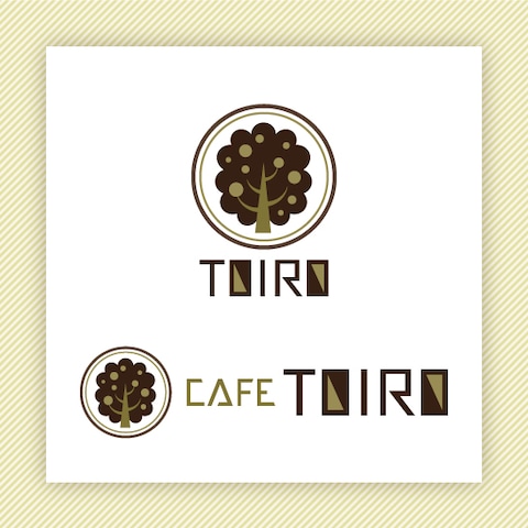 ロゴデザイン　CAFE TOIRO （カフェ十色）【B】