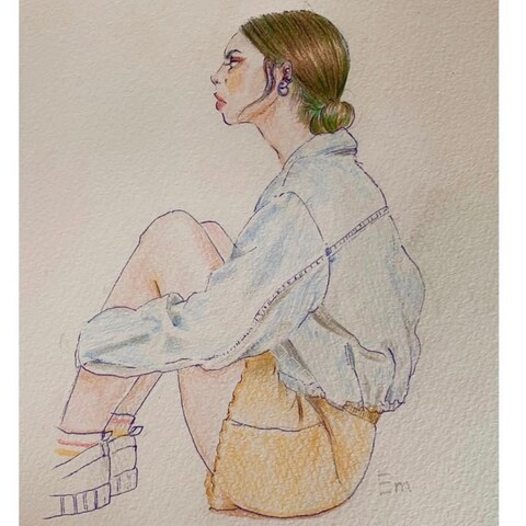 海外ファッションモデルイラスト