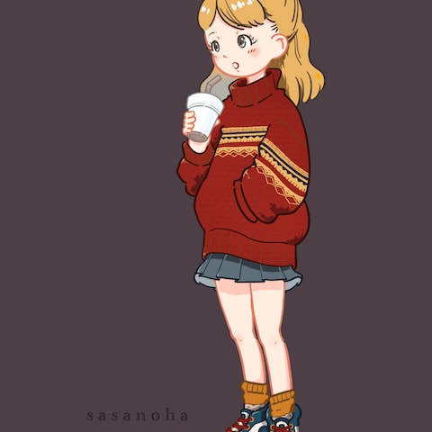 ニット女子