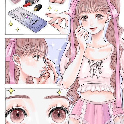 企業案件　カラコンイラスト